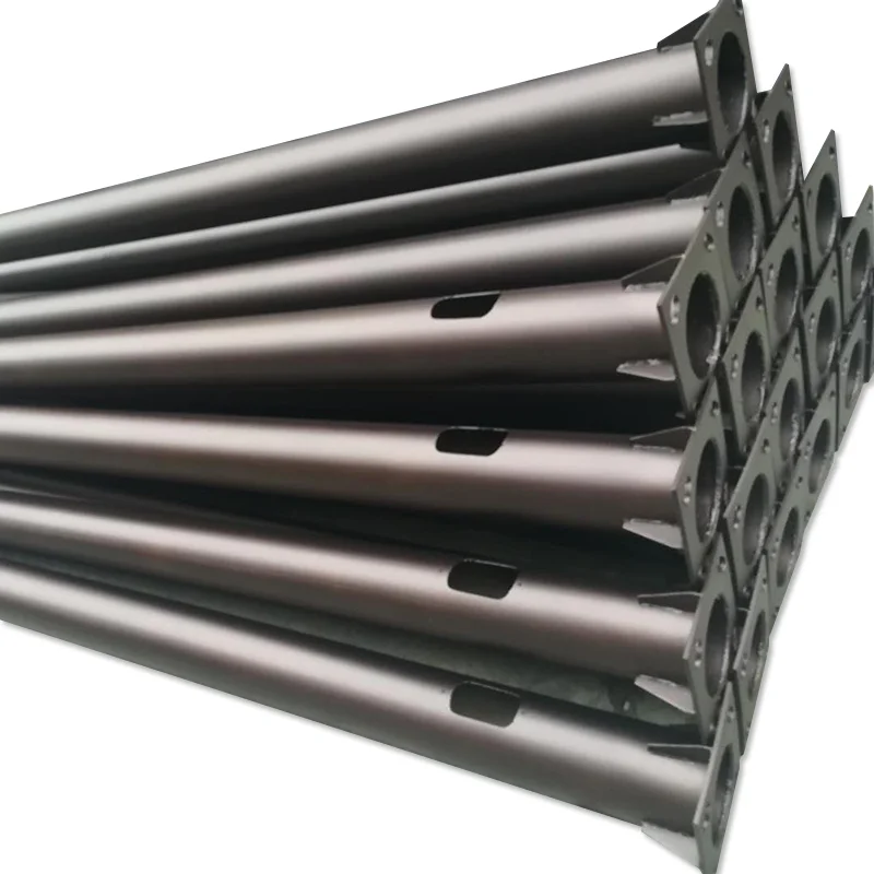 Q235B Steel Galvanized Lamp Pole Street Light Led Auto Lift High Mast Lighting Pole