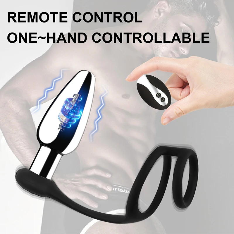 Sexbay 2024 The latest metal shock bullet anal plug can remotely lock sperm-ring silicone dual function men and women like