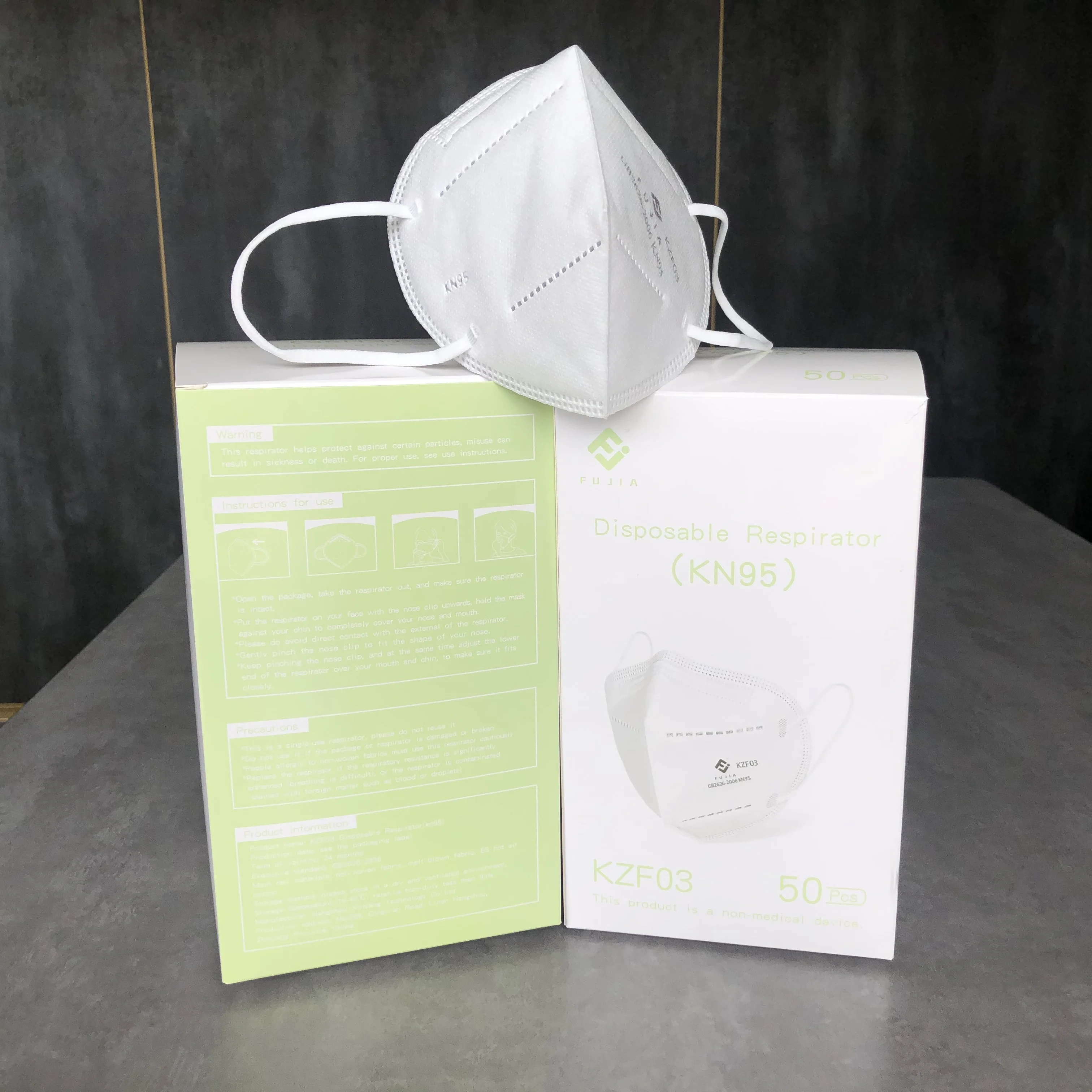 
Factory Wholesale GB2626 FFP2 5-Layer KN95 Face Mask Respirator 