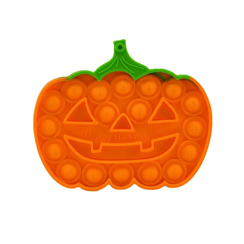  New Creative Funny Educational Anxiety Relief Dimple Toy Good Sound Halloween Little devil Pumpkin Fidget Toys For Kids