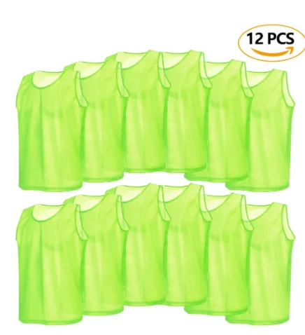 6/12 PCS Adults Soccer Pinnies Quick Drying Football Jerseys Vest Scrimmage Practice Sports Vest Breathable Team Training Bibs
