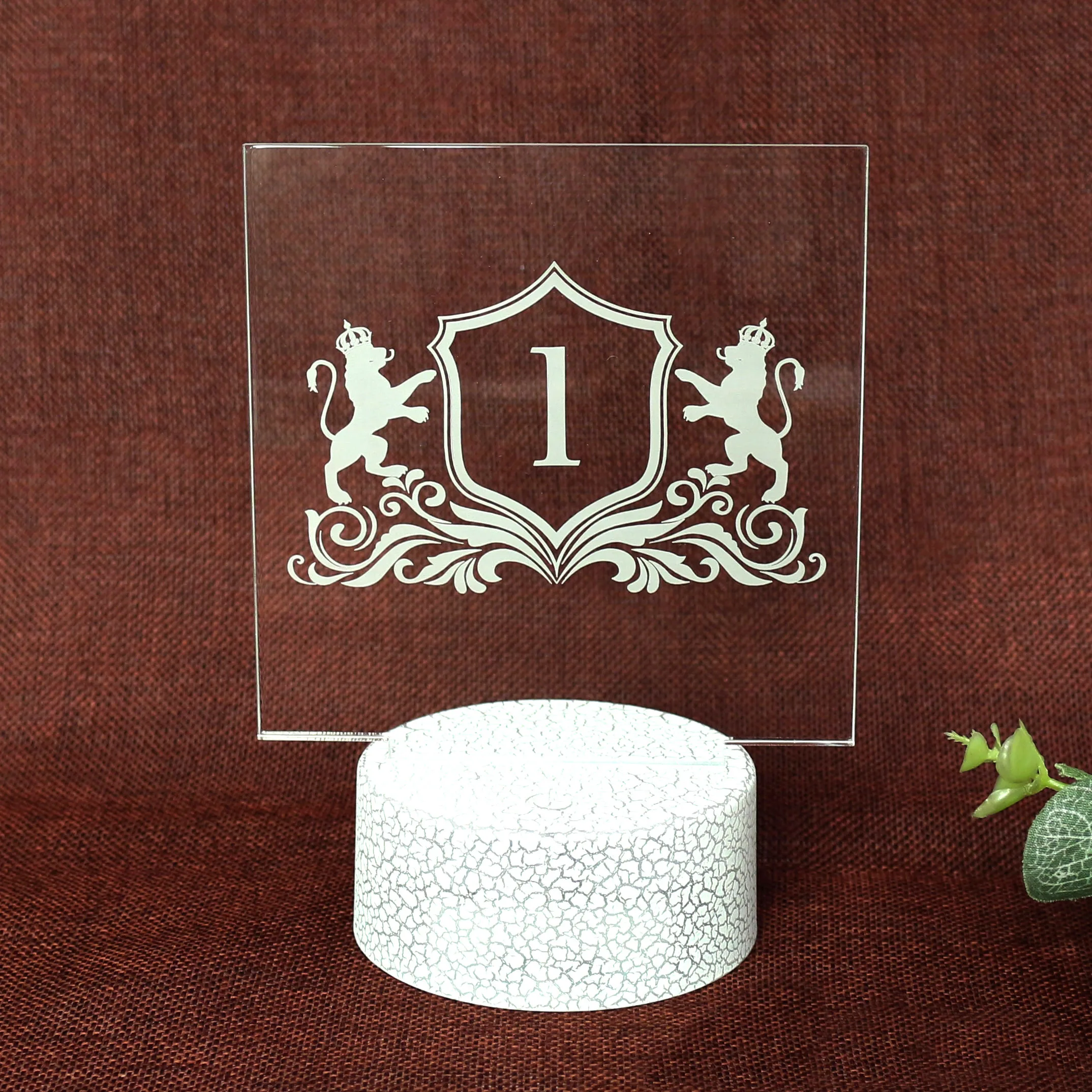 Custom Different Numbers Luxury Transparent Acrylic, Creative Plastic Place Bar Wedding Number Cards