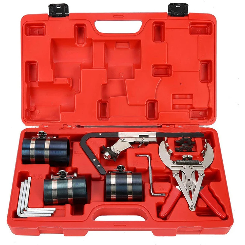 Hot sale Master Piston Ring Service Tool Car Repair Tools Piston Ring Compressor Cleaner tool Sets