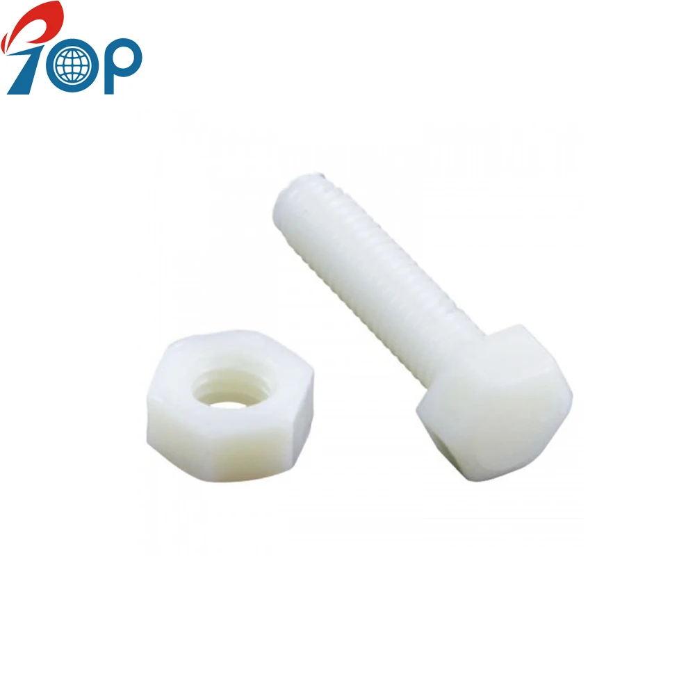 
Moderate price M5 M6 M8 M10 M12 Nylon Plastic Hex Head Bolt 