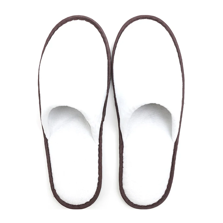 Wholesale disposable slippers custom indoor guests anti slip thickened disposable hotel slippers with logo