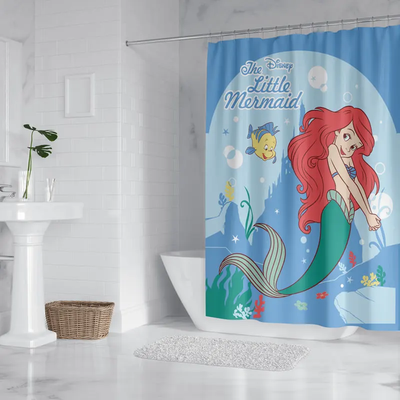 Hot Sale Cartoon Cheap Wholesale Kids Waterproof Bathroom Printing Digital Cartoon Bathroom Shower Curtain