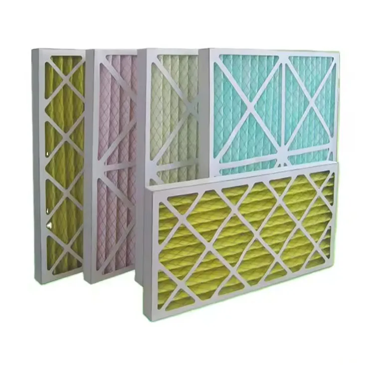 Customized Size Merv 13 Cardboard Frame Pleated Ac Furnace Air Filter for Hvac Systems