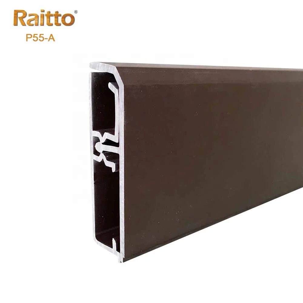  P55-A raitto современный дизайн пластиковый плинтус с поверхностью