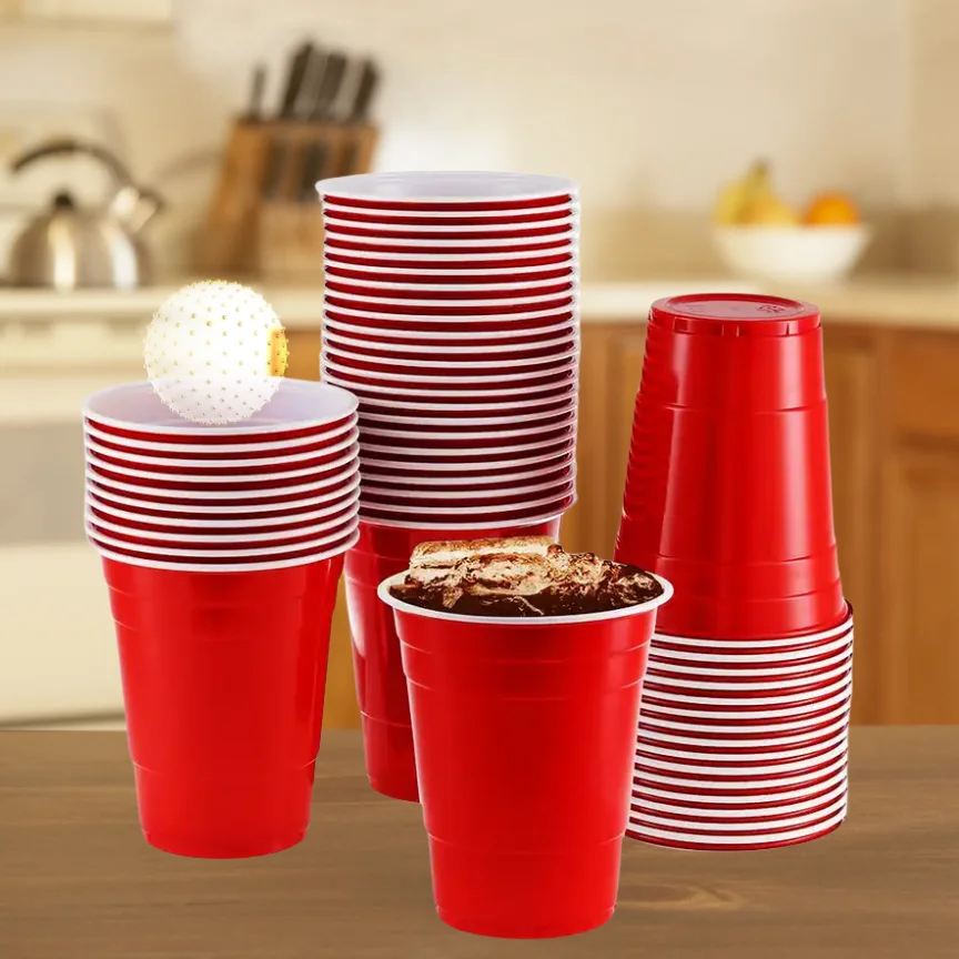 Kailiou PP material Game plastic beer pong cup party Disposable custom plastic beer cups