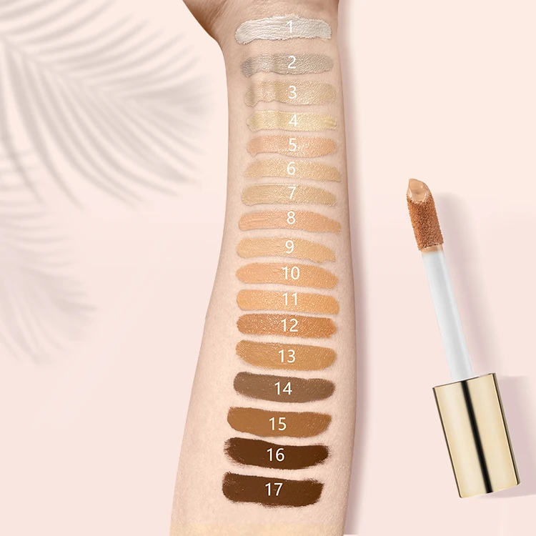 Private Label Best Full Coverage Concealer Cream Oil Free Waterproof Matte Makeup Liquid Foundation for Black Women Dark Skin