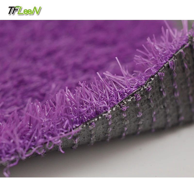 Purple Carpet Floor Grass Landscaping Color Artificial Grass Turf