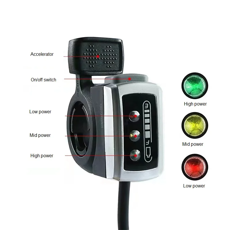 Electric bike Kits 106DX WuXing Thumb Throttle 6 pin Male Ebike accessory Throttle accelerator diy for ebike