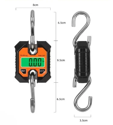 Hot Selling Digital Portable Commercial with Backlight Function Maize Cow Pig Chicken Dog Livestock Poultry Hook Weighing Scale