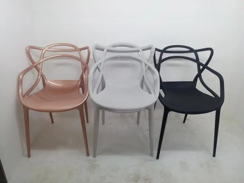 Cheap Price Outdoor Modern White Restaurant Stackable PP Dining Plastic Chairs For Sale