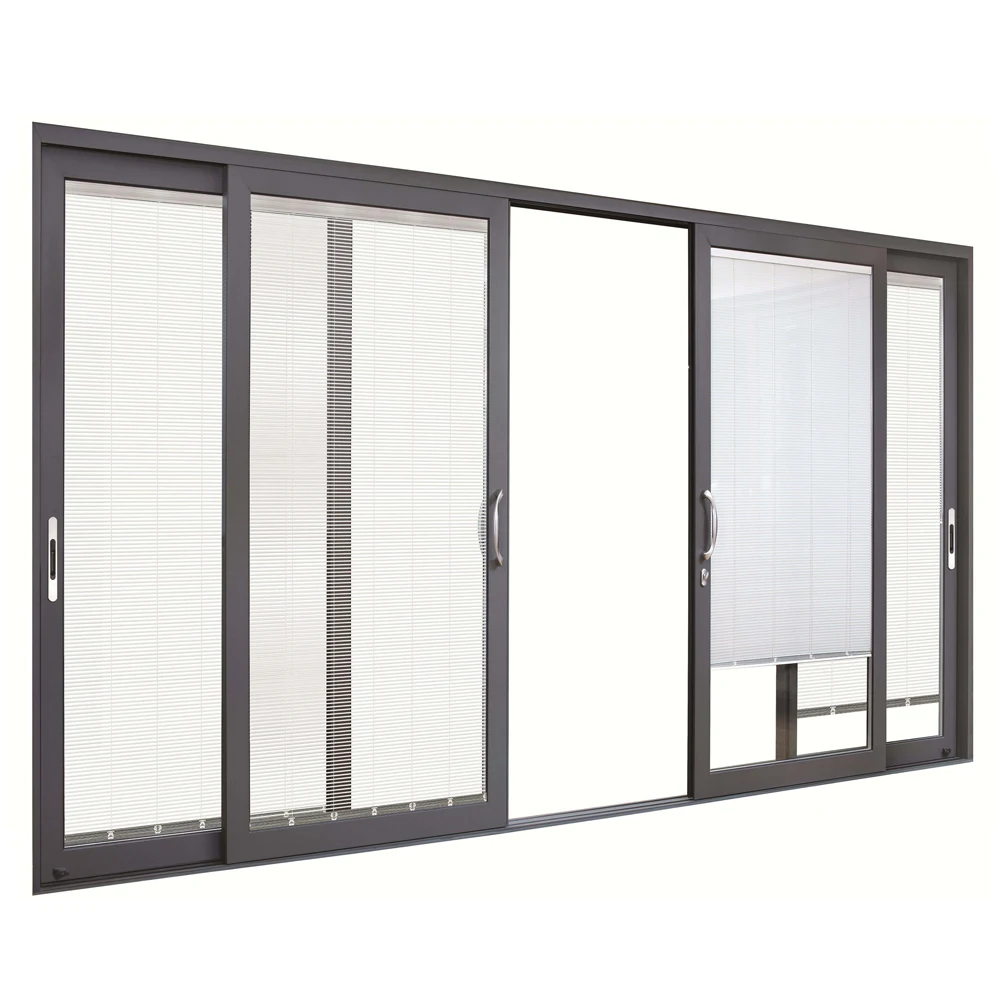 Modern interior decorative bedroom aluminium sliding door and window