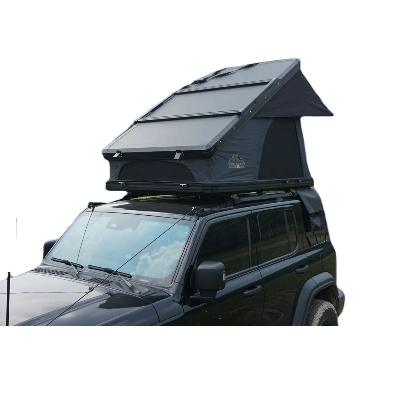 2024 Outdoor Camping Wholesale Custom OEM ODM Hard Shell New 3-4 Person Rooftop Tent Aluminum Car Roof Tent