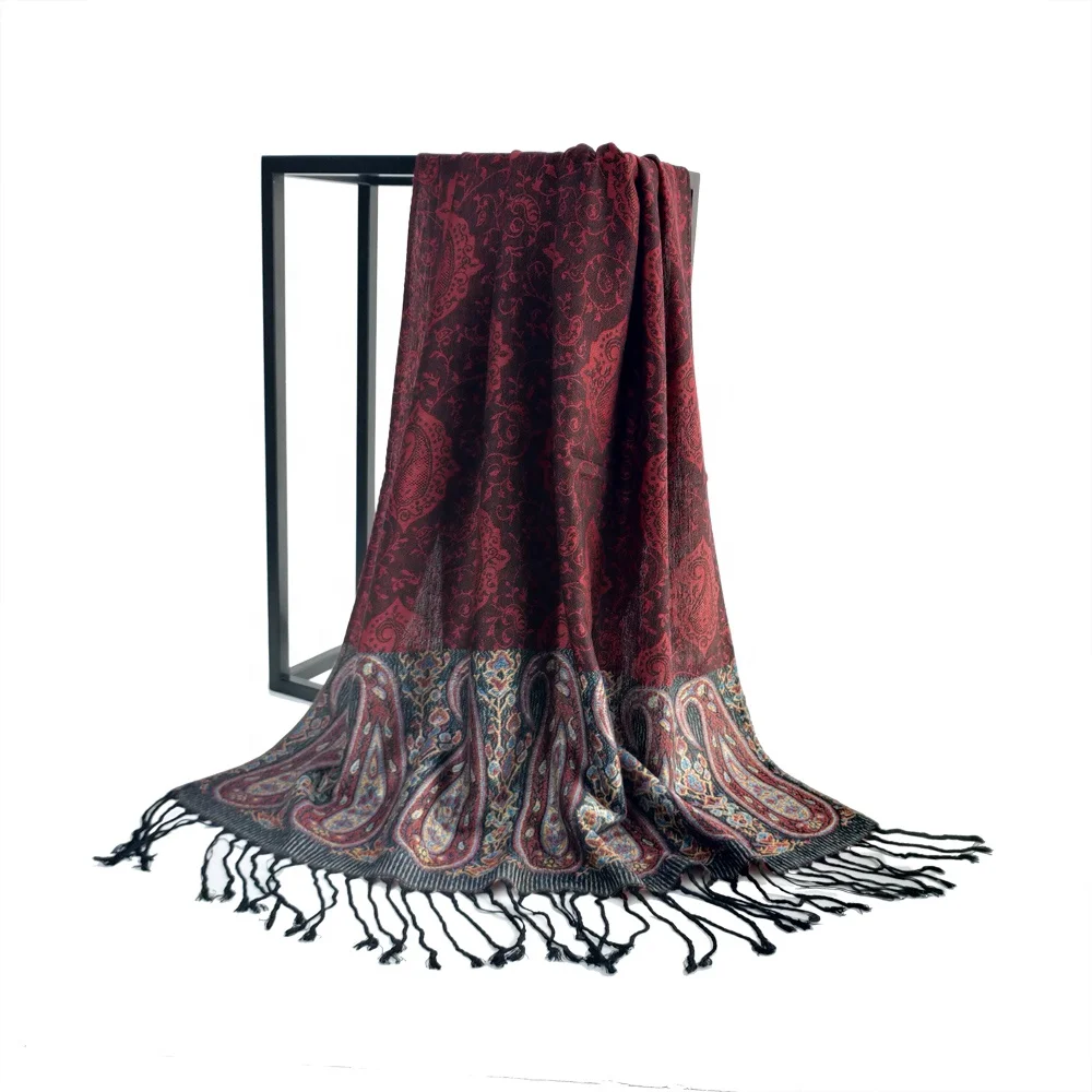 jacquard pashmina shawl scarf women hijab