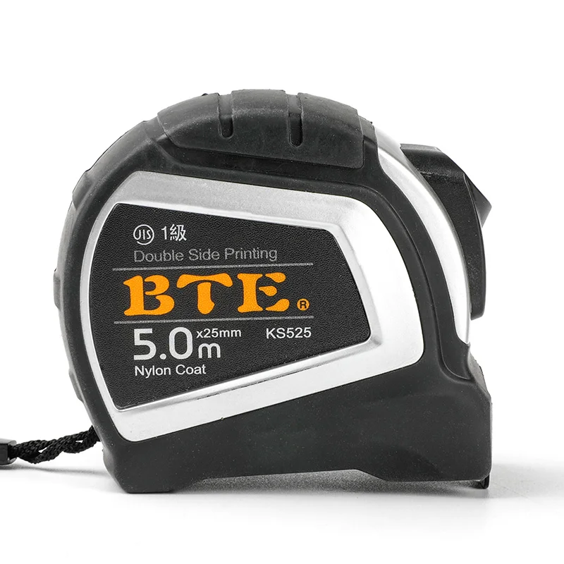 BTE High Precision Rubber Coated ABS Shell Comfortable and Durable 3m 5m 7.5m 8m 10m Economical and Practical Carbon Steel Tape