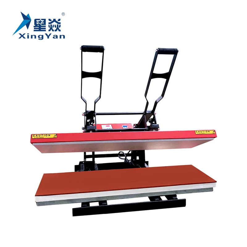 Xingyan 25*100 Large Format Clamshell Sublimation Transfer Printing Machine 25 x 100 cm Lanyard Heat Press Machine For T-shirt