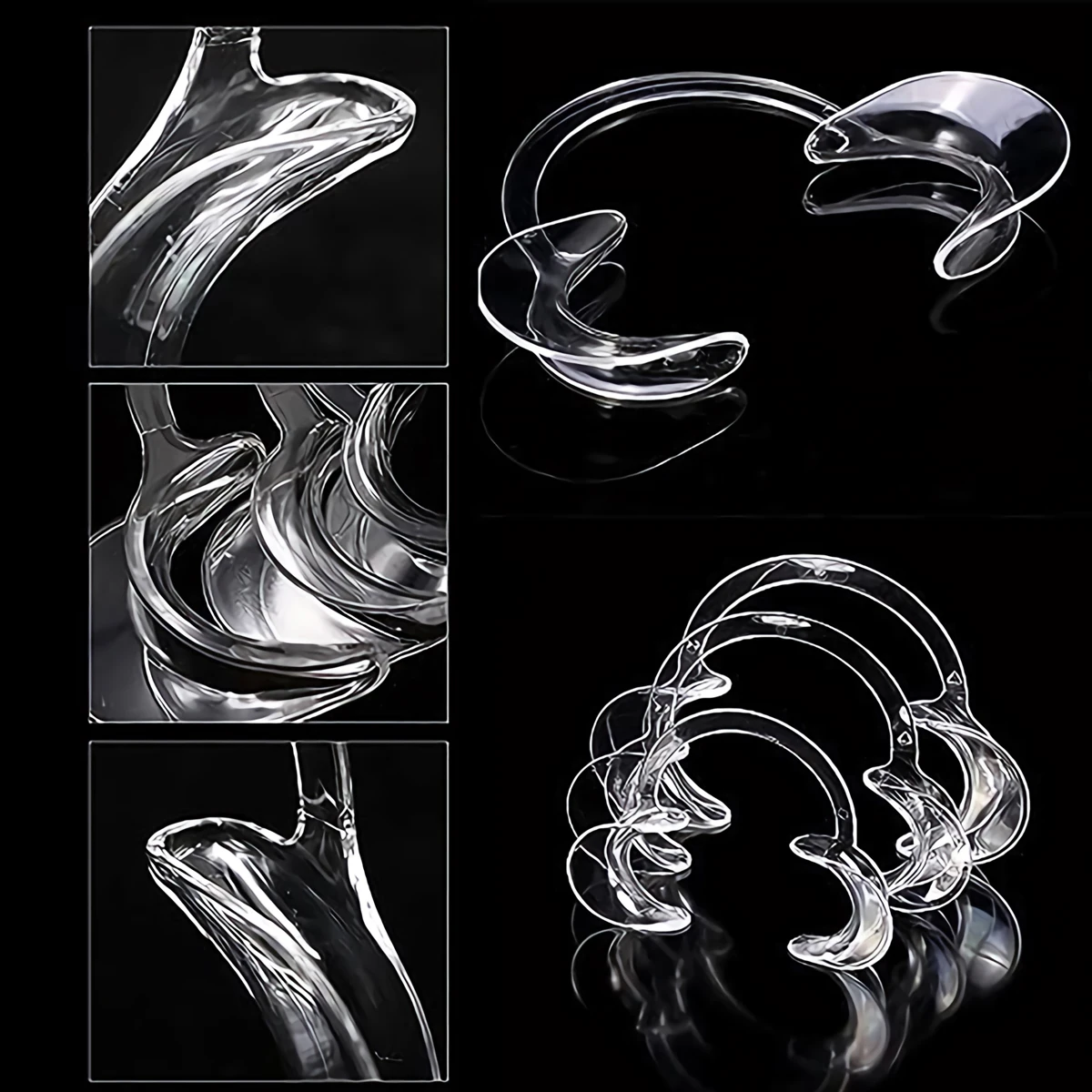 Dental Mouth Opener Retratores Dental C Shape Dental Oral Cheek Retractors Mouth Retractor Teeth Whitening Mouth Opener