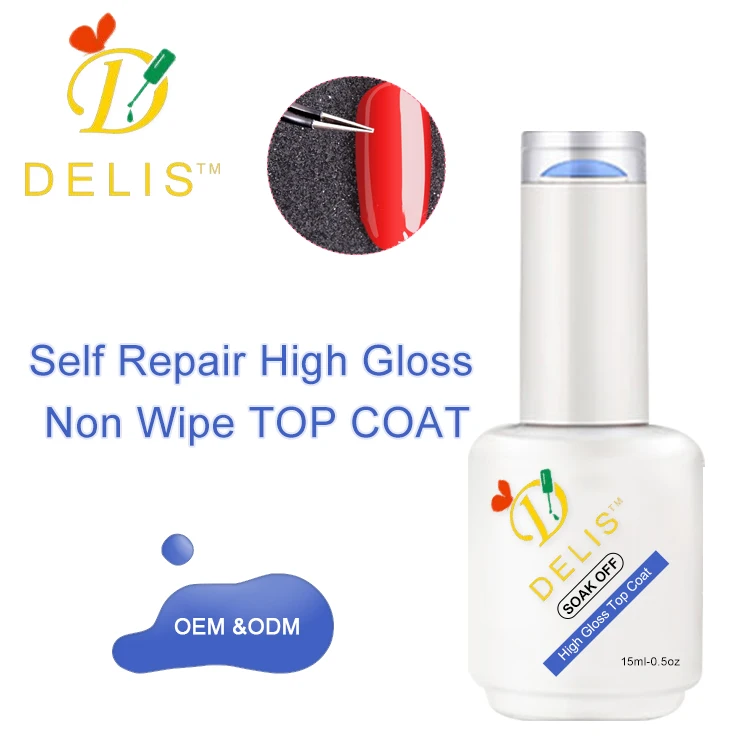 High gloss non wipe top coat no cleanser neon gel polish uv gel nail polish Camouflage jelly gel
