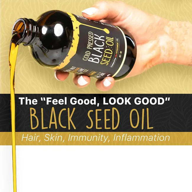 Private Label Organic Boost Immunity Cold Pressed Black Cumin Seed Oil