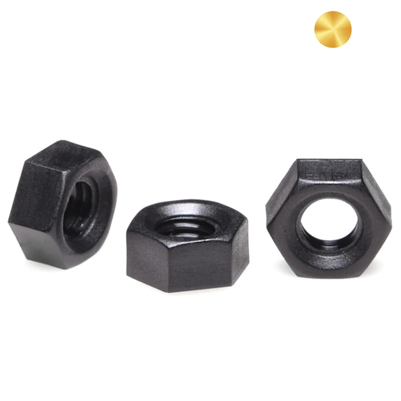 M2 M3 M4 M5 M6 M8 Black white nylon Hex Nuts PA 66 Standard Fastener DIN 934 for Bolt Screws