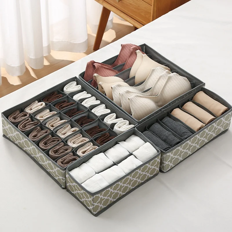 Custom sneaker fabric storage box basket shoes organization storage baskets box foldable with Clear Window Cover