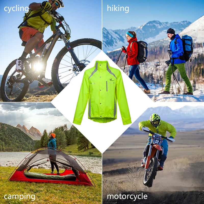 Lightweight Warm Windproof Charged Reflector Winter Clothing Led Flash Long Sleeves Reflective Safety Jacket For Climbing