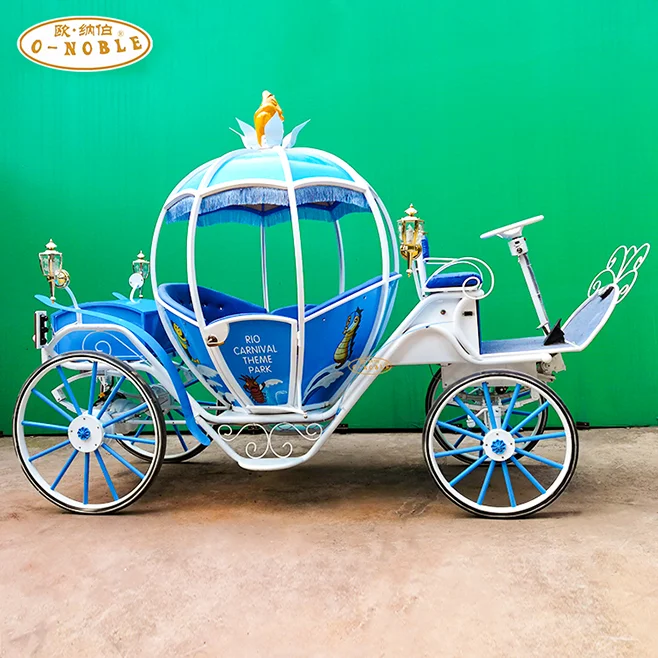 Luxury cinderella carriage blue carriage electric tourist cars