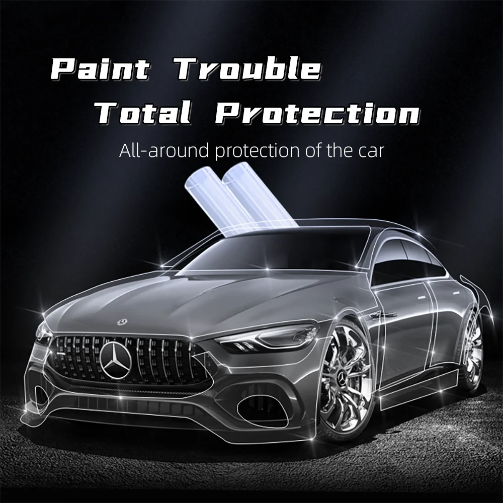 KSA car TPUPPF transparent invisible car cover film full car paint protection film invisible anti-scratch