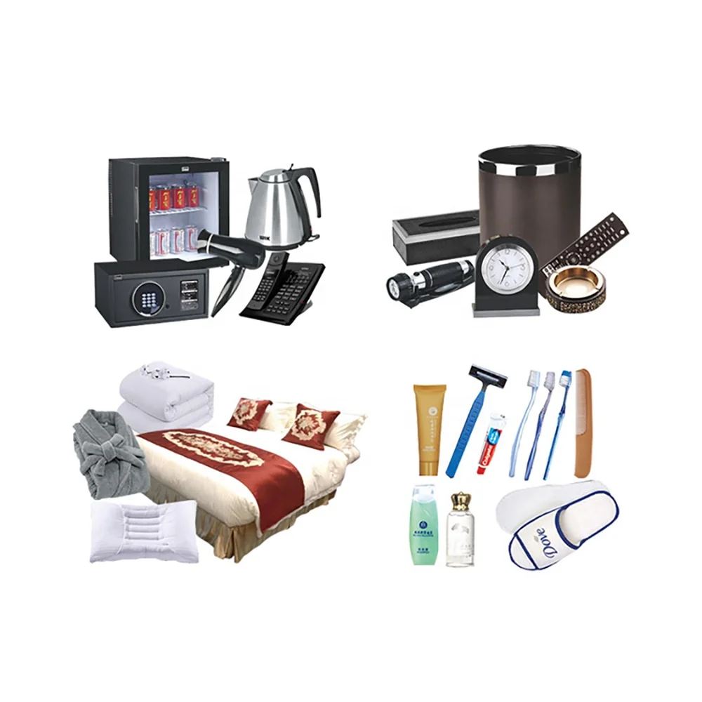 Supply 4-5 star full set supplies and equipments eco friendly hotel aminities set