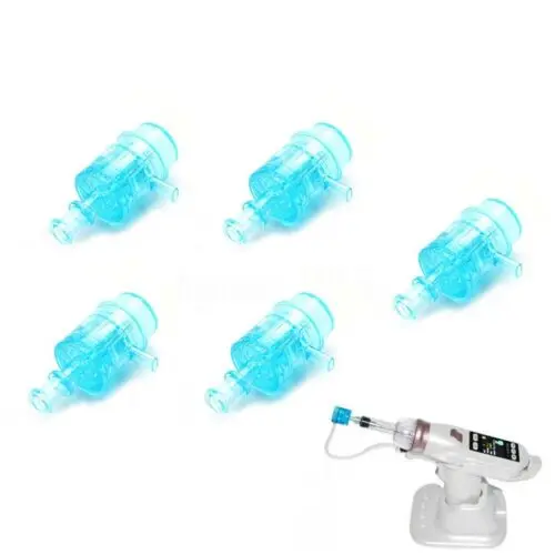 EZ Vacuum Mesotherapy Gun Injector 5 Needles Tip Negative Pressure Cartridge