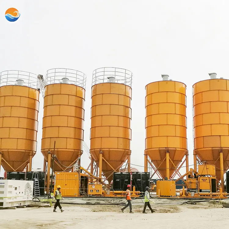 100 ton cement silo tank small mobile 50 ton -300 ton silo bolted type cement steel silo storage