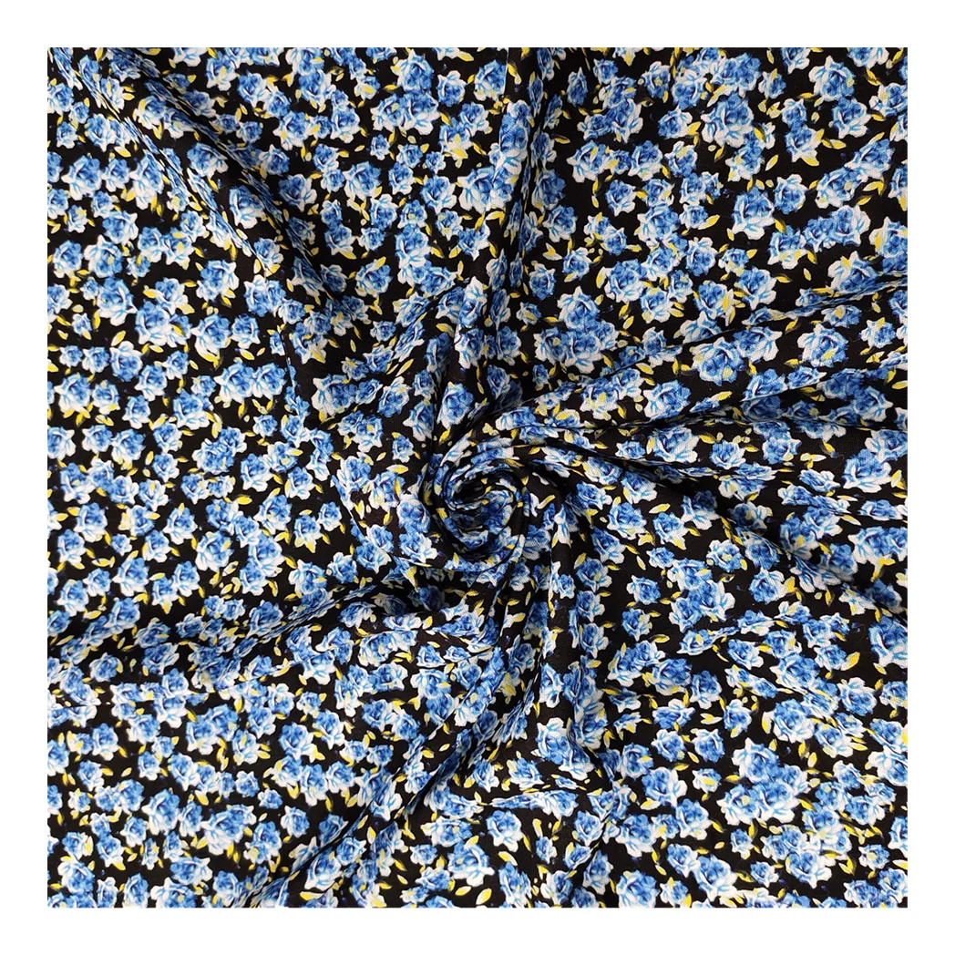 The latest design digital printing on linen fabric linen fabric linen fabric custom print for dress