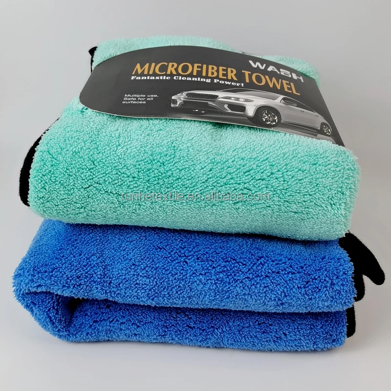 Polishing and Waxing Car Towel Thicker Coral Fleece Car Wash Towel Custom Logo Car Cleaning Cloth Microfiber Towel
