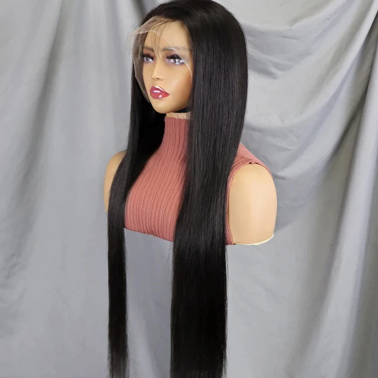 LINDALHAIR 13X4 Pre Plucked With Baby Hair 18-30 Inch Straight 200 Density Glueless Transparent Lace Frontal Wigs Human Hair