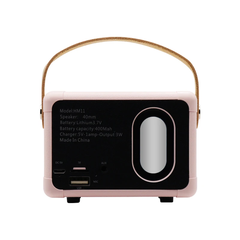 OEM multifunctional portable retro wireless bluetooth speaker with radio TF card U disk AUX playback music speaker custom logo