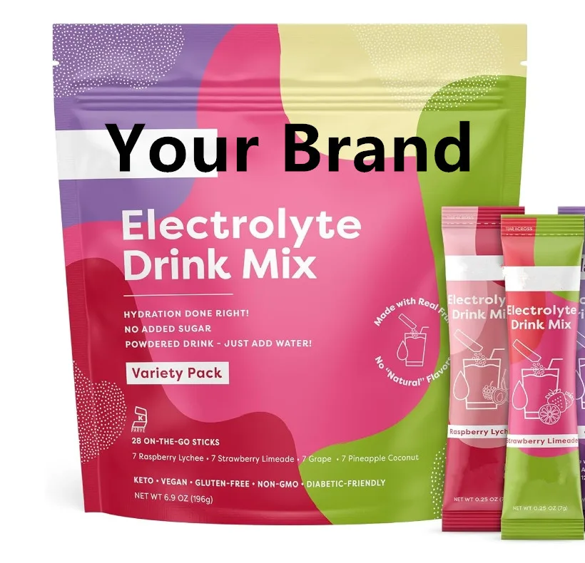 Electrolyte Drink Powder Hydration Powder With Dextrose  Support Customize