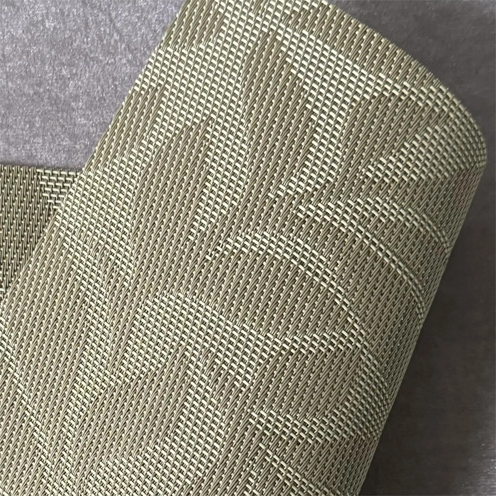 Modern Green Leaf PVC Placemat Lightweight Linen round Mat Dining Kitchen Car Party Wedding Christmas Easy-to-Clean Coasters Pad