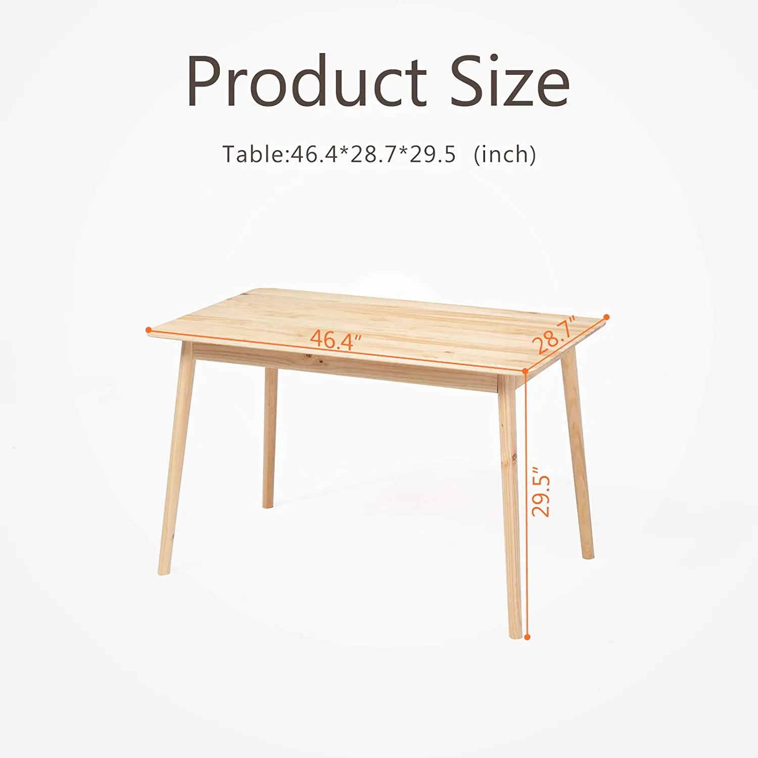OEM Rectangular Modern Design Solid Wood Dining Table and Chair Set for Kitchen and Living Room Home Furniture