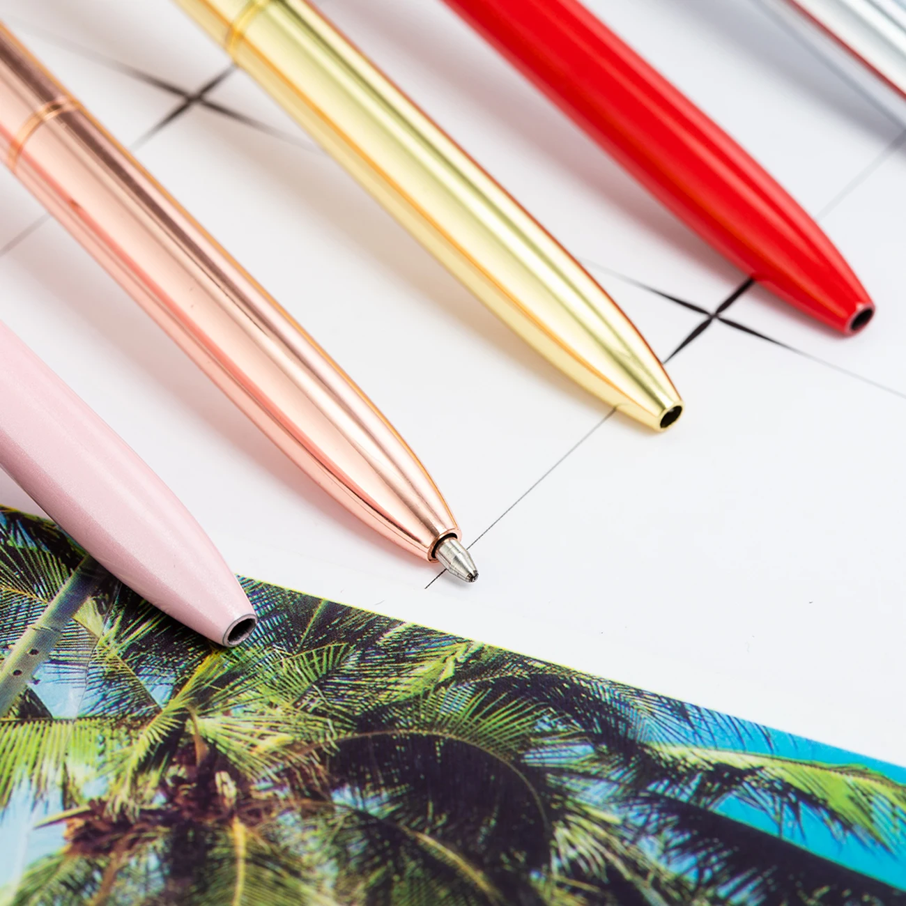 Custom Your Logo Luxury Diamond Gift Pen Set, Custom Printing Metal Pen For Girl