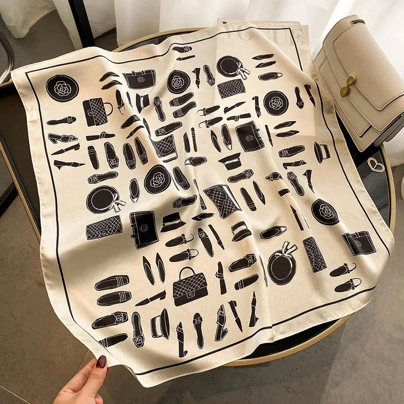 High quality 100% Silk Scarves Printing Service Designer Women Square Custom custom printing Silk Scarf foulard en soie