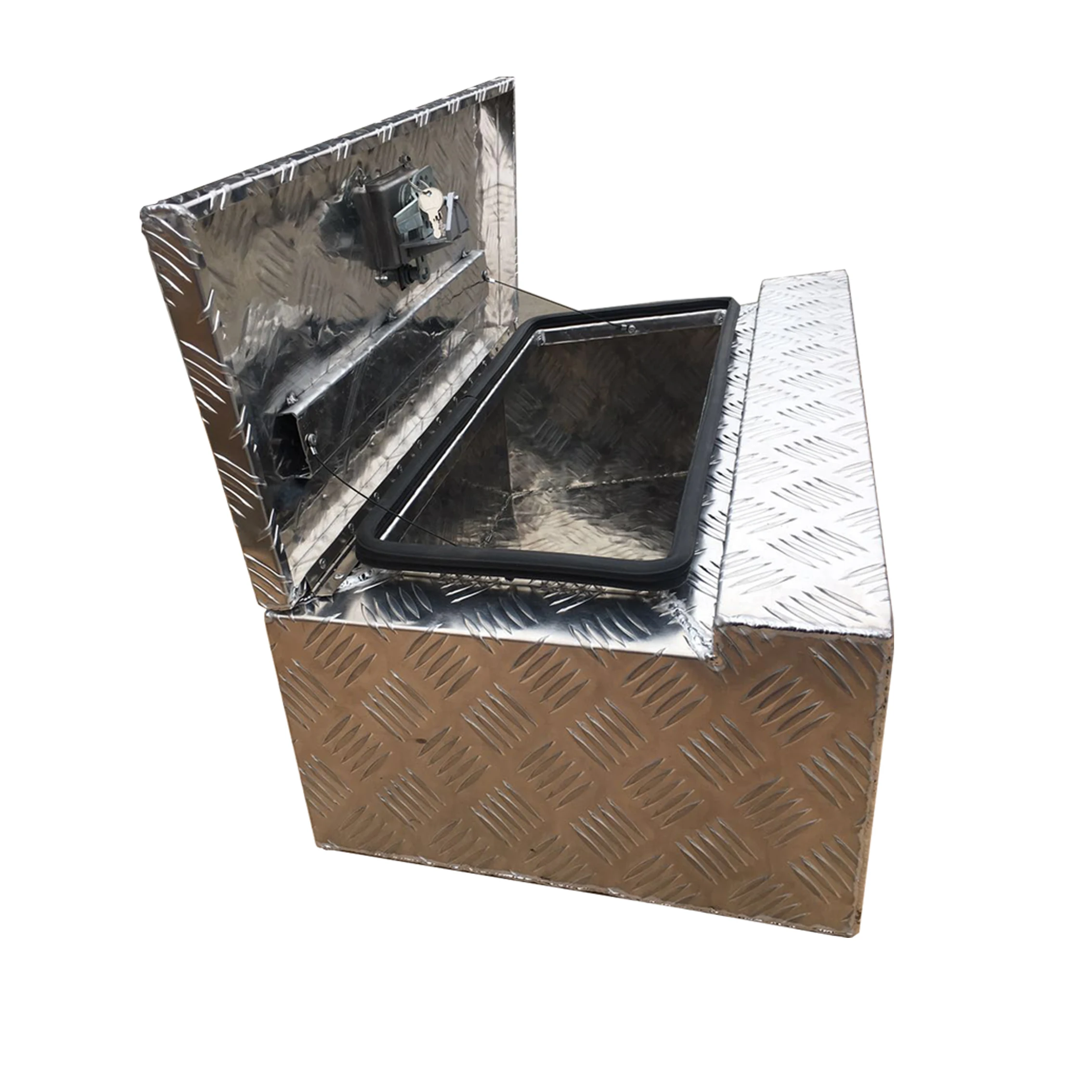 Aluminum Pick up Truck Box Trailer Toolboxes Under Bed Tool Box Underbed Trailer Storage With Lock