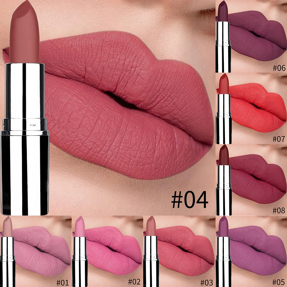 OEM Non Sticky Cup Mask Waterproof Nude Lip Gloss long lasting Private Label Matte Lipstick