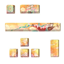 AFLION 2020 New 114Keys Pbt Hot Sublimation Wear-Resistant Keycaps With Custom Oem For Mechanical Gaming  Optical Usb 1.0 Wired
