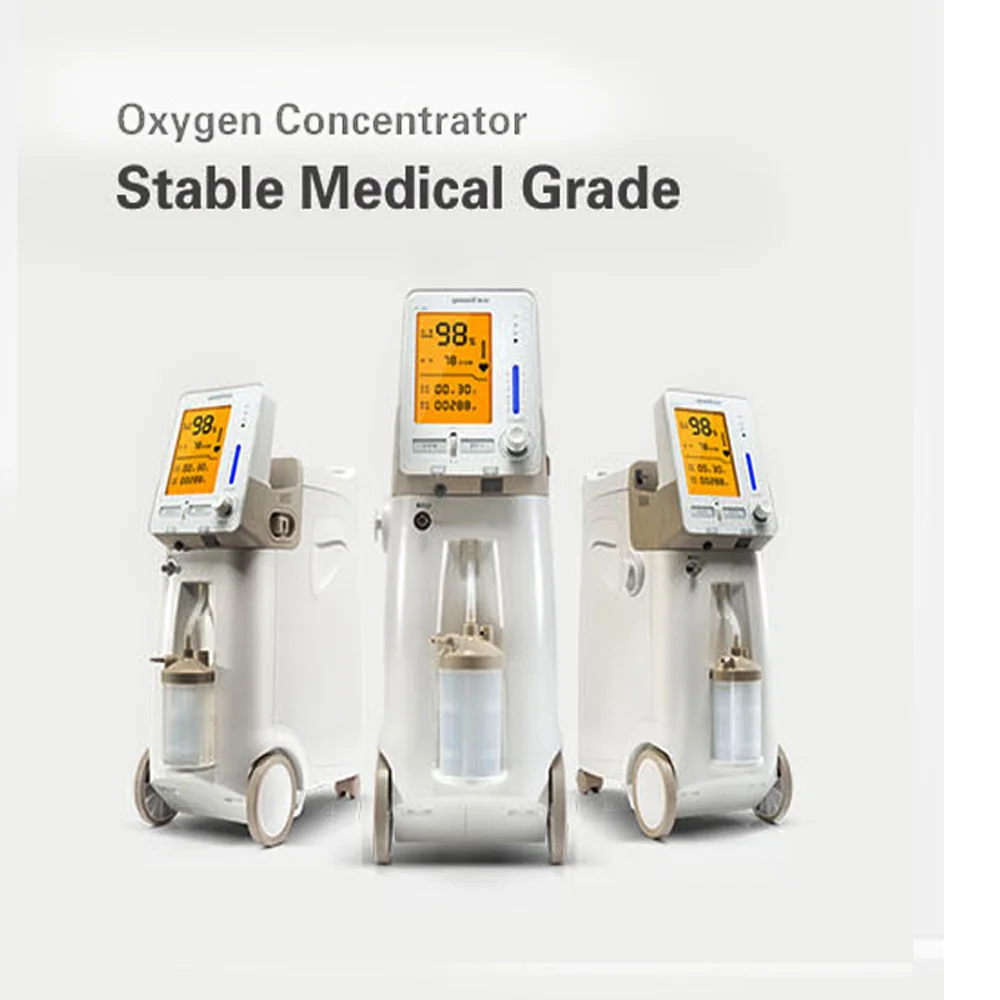 
24-hour operation of portable oxygen generator with blood oxygen 