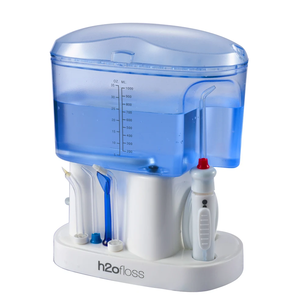 Electric Oral Irrigator Teeth Cleaner Care Dental Flosser SPA Water Flosser with Adjustable Pressure 5 Pcs Jet For Family