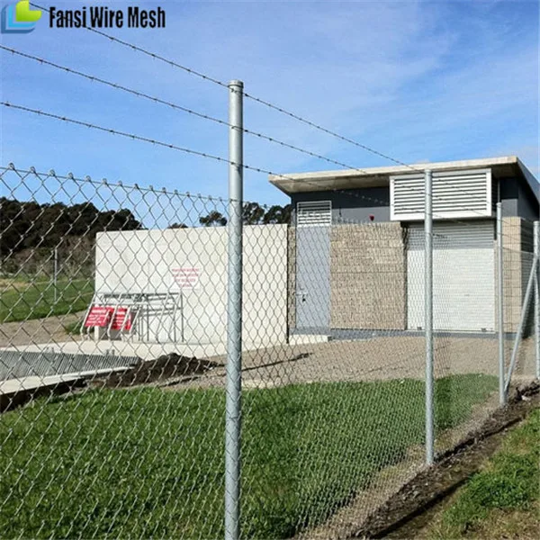 Budget Friendly 6x50 Feet Roll  Decorative Cyclone Fence Chain Link Fence for sale