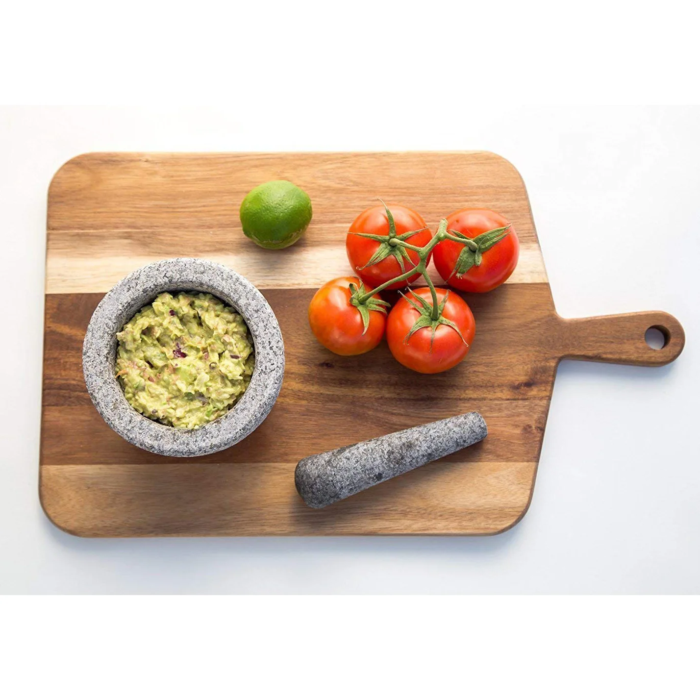 Acacia Wood Cutting Board Kitchen Pizza Cheese Vegetable Board with Handle 18 Inch Length Sustainable Chopping Blocks 300 Sets